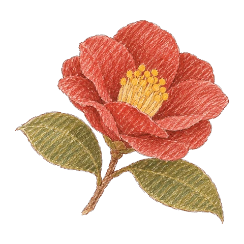 동백꽃 그림